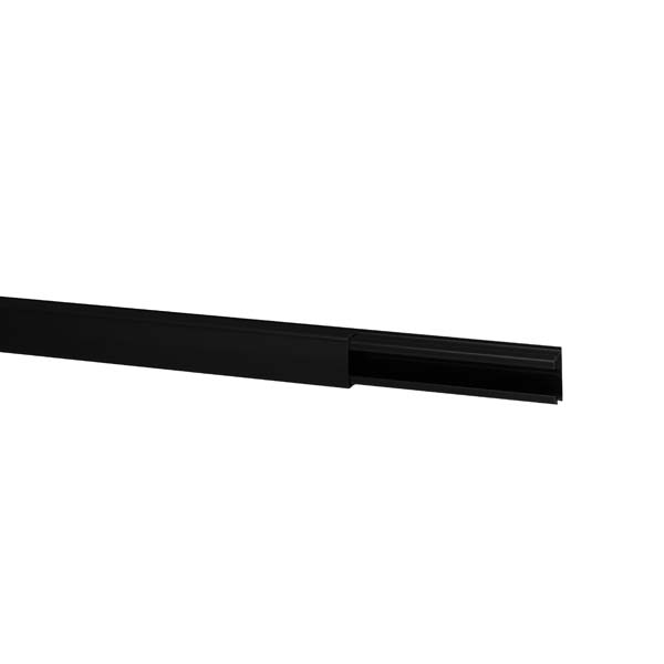 Cache câble moulure DLP noir 20x12,5mm L 2,1 m