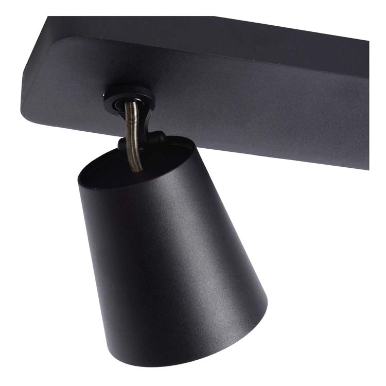 TURNON Spot Plafond  3xGU10/5W Noir / Or