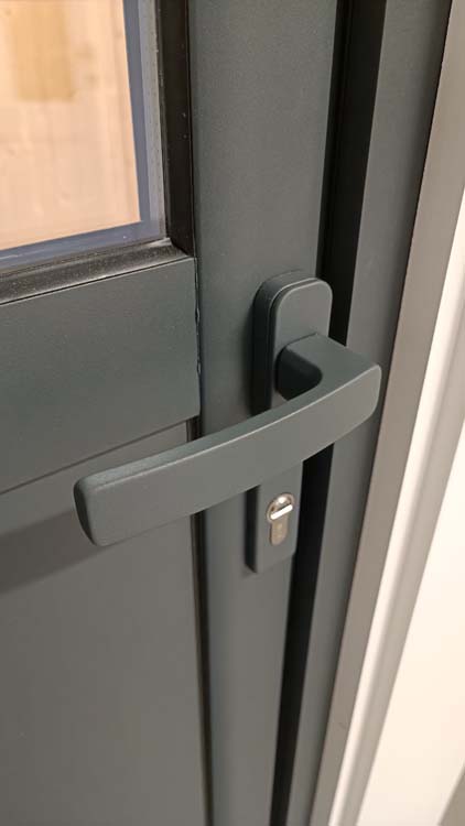 Porte extérieure alu Aveiro anthracite G sur mesure