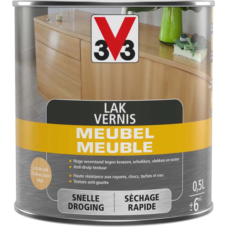 V33 meubellak lichte eik mat 0,5L