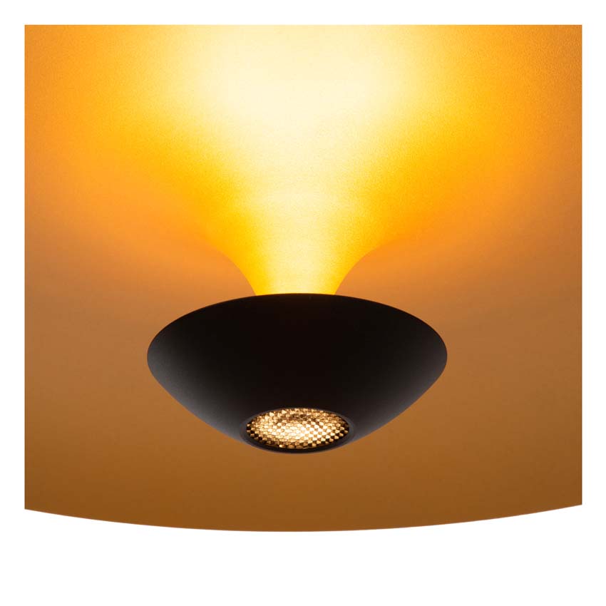 Lucide Premium KENNETH - Hanglamp - Ø 60 cm - LED Dimb. - 1x16W 2700K - Zwart