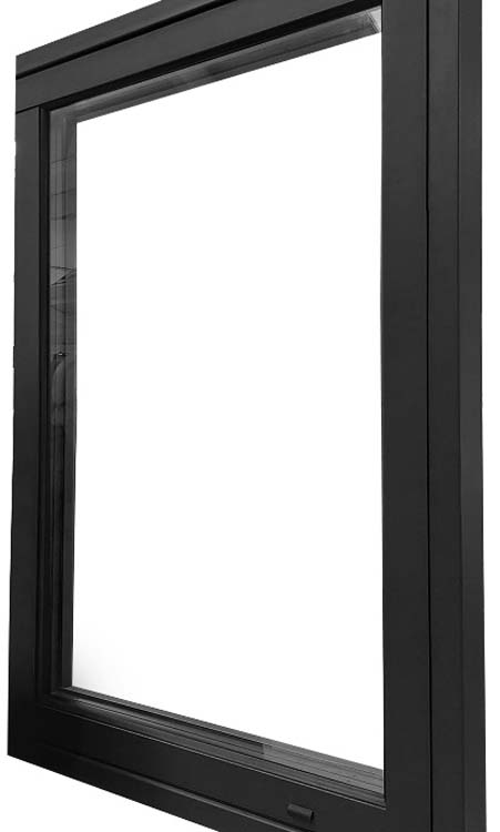 2-VL draaikiepraam ALU Luxio zwart B1500xH1200mm