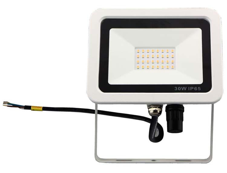 Projecteur LED extérieur blanc 30W 2400LM 3000K IP65