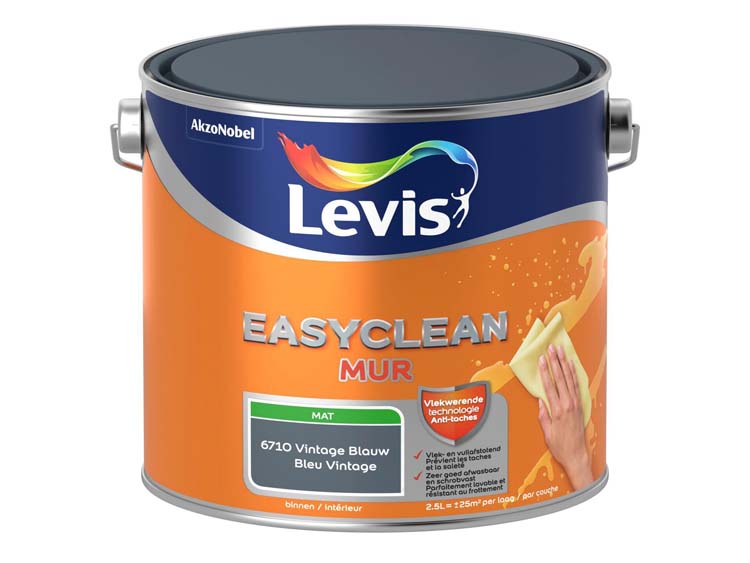 Levis Easyclean muur mat vintage blauw 2,5L