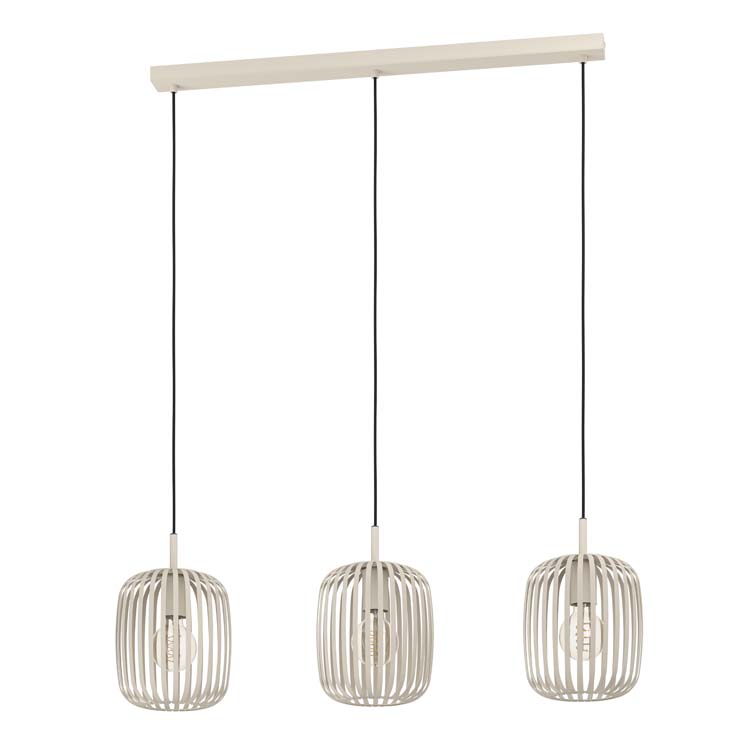 Lampe suspendue Roma 3xE27 couleur sable/beige