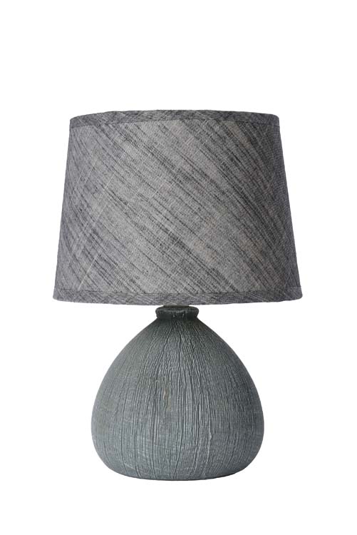 Lampe de table - E14 - H26CM - Gris