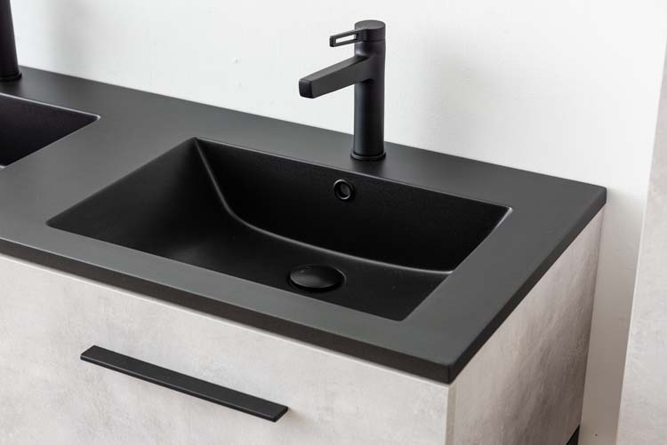 Meuble de salle de bain Tio gris basalte 1200 mm