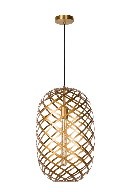 Lucide WOLFRAM - Hanglamp - Ø 32 cm - E27 - Mat Goud