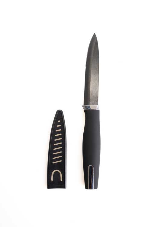 Keramisch mes zwart 10 cm