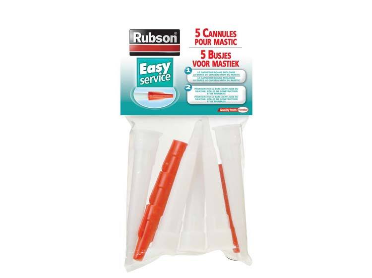 Rubson Canules pour mastics lot de 5