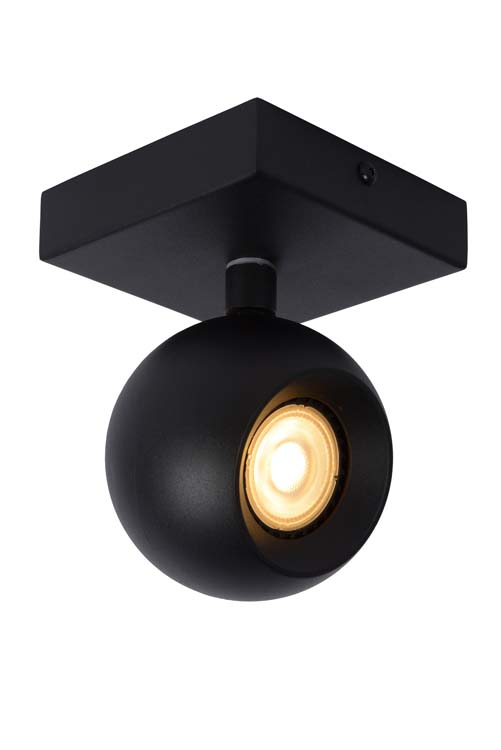 Spot plafond rond - 1xGU10 - Noir