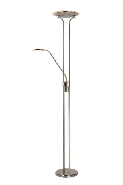 Lucide CHAMPION-LED - Lampadaire / lampe de lecture - LED Dim. - 3000K - Chrome Dépoli