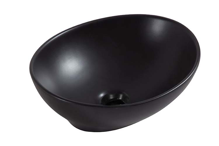 Lavabo Kobe 40 x 33 x 14,5 cm noir mat