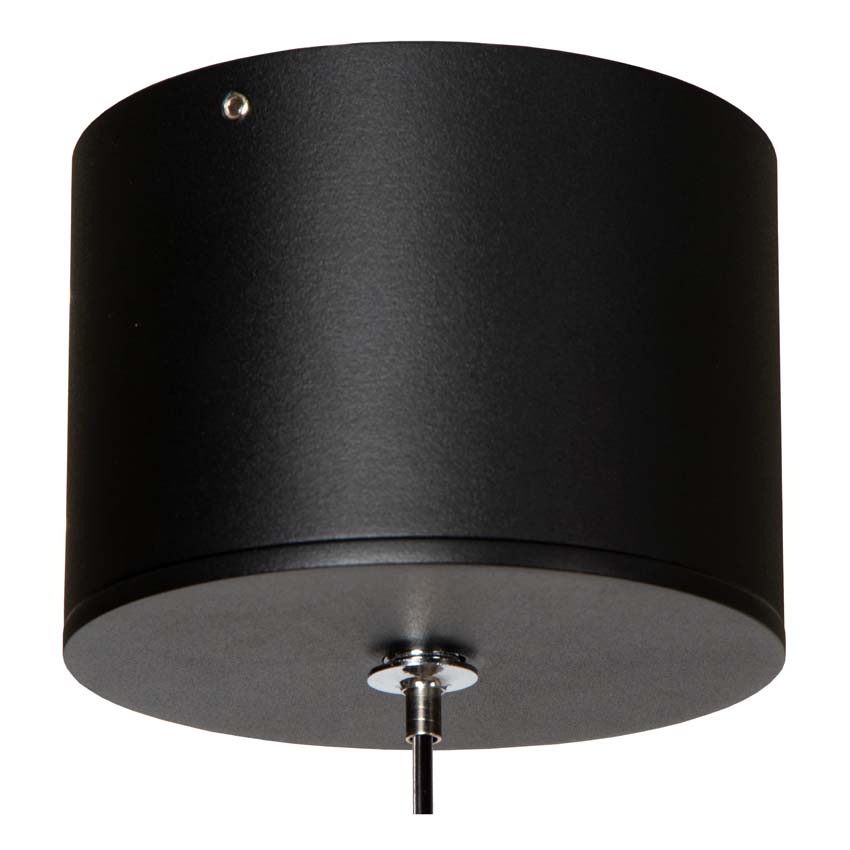 Lucide Premium MARNIK - Suspension - Ø 2,5 cm - LED Dim. - CCT - 1x22W 2700K/4000K - Détecteur à balayage manuel - Noir