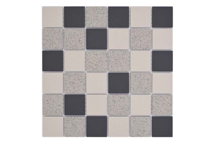 Mosaïque salt mix greige/noire 30,6 x 30,6 cm