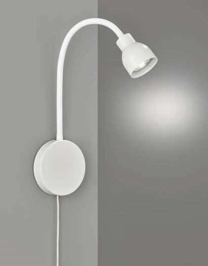 Wandlamp verstelbaar - 10/35 cm - GU10 - Wit