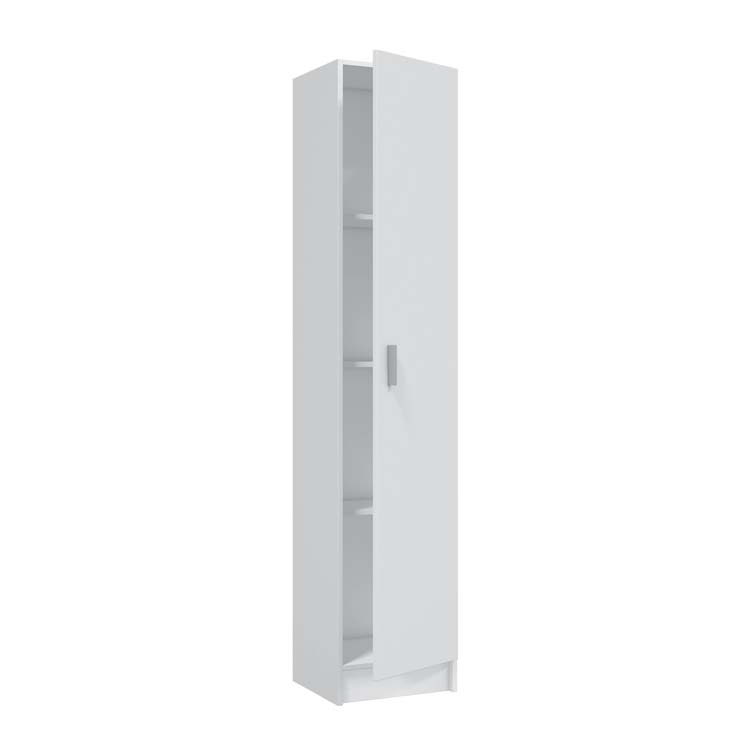 Armoire de rangement Finn haute simple blanc 370 x 370 x 1800 mm