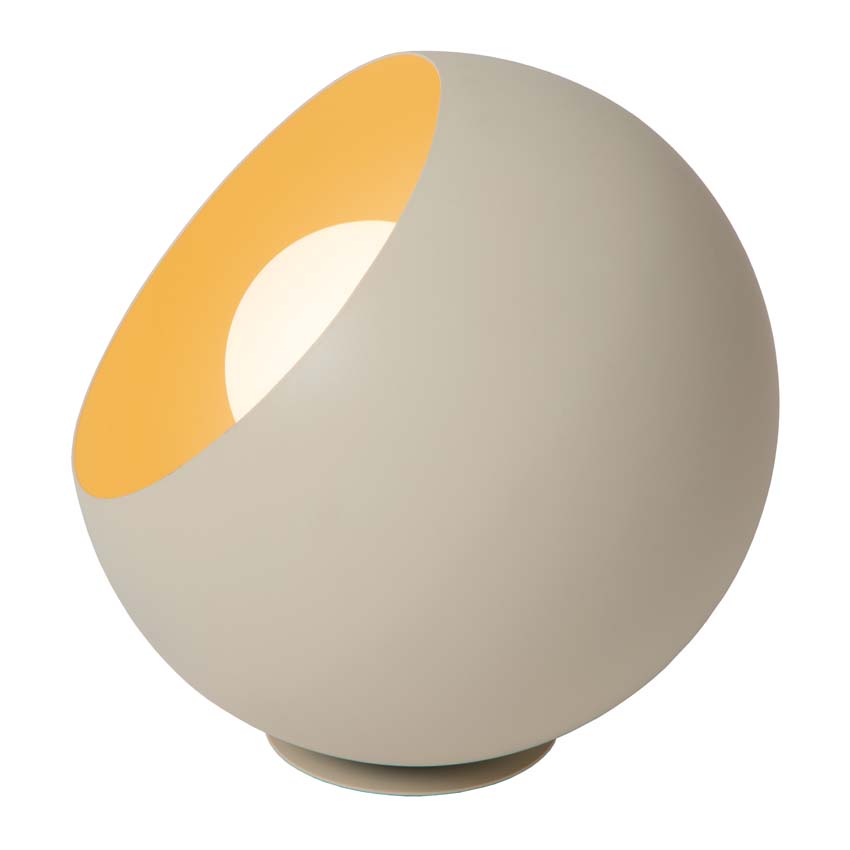 Lucide DOREDOS - Tafellamp - Ø 20 cm - 1xE27 - Beige