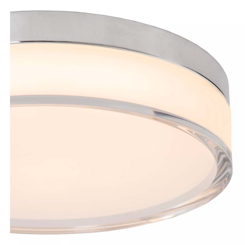 Lucide PLANO - Plafonnière Binnen/Buiten - Ø 23 cm - LED Dimb. - CCT - 1x11W 2700K/4000K - IP44 - Opaal