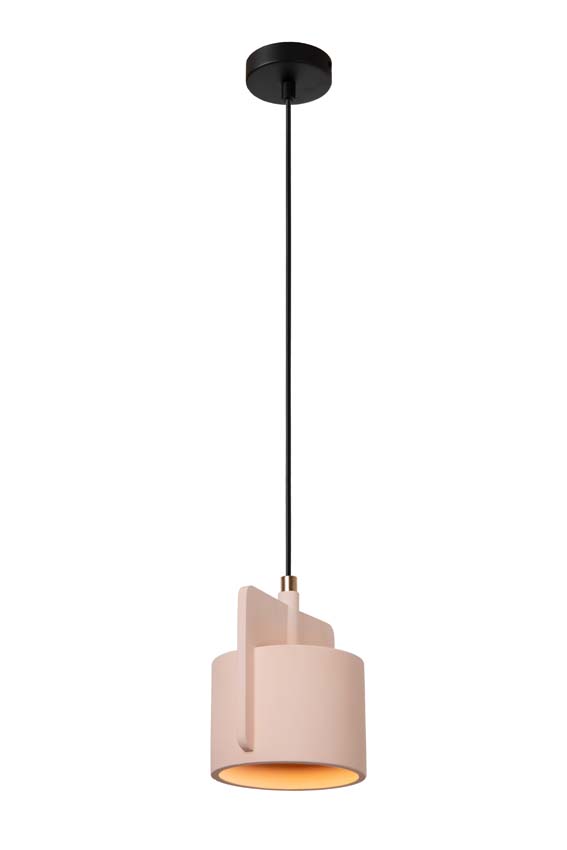 Lucide NINJA - Hanglamp - Ø 16 cm - 1xE27 - Roze