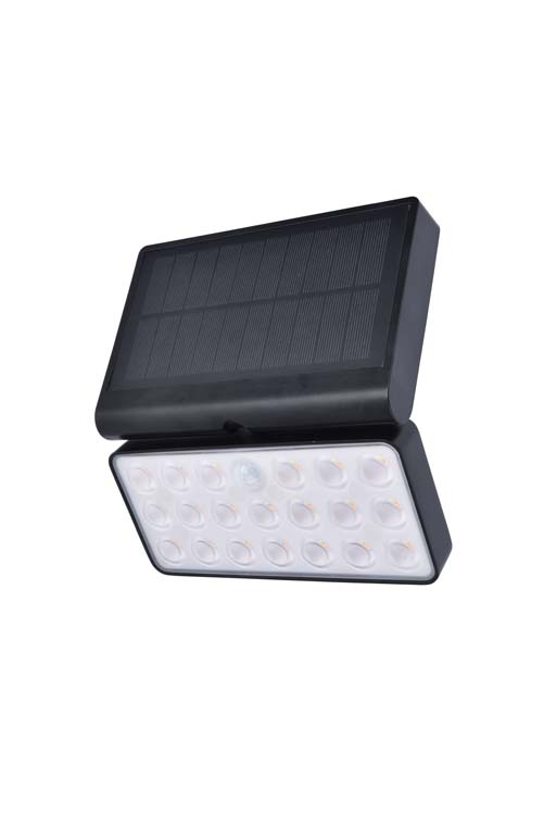 Wandlamp Buiten Solar Mat Zwart 1000LM