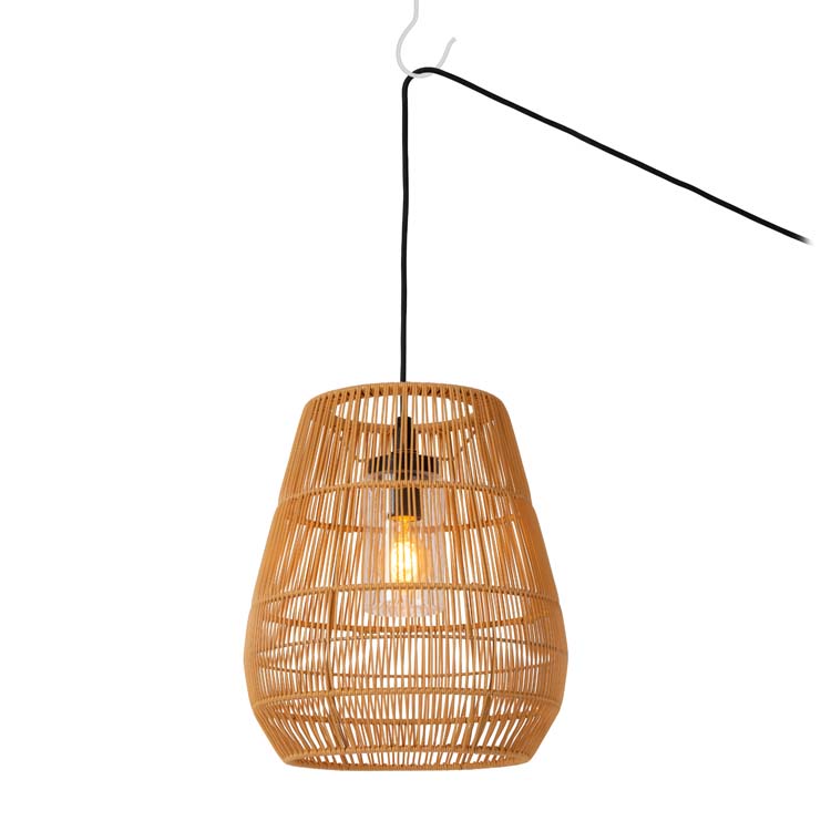 NERIDA - Hanglamp Buiten - Ø 35 cm - 1xE27 - IP44 - Naturel