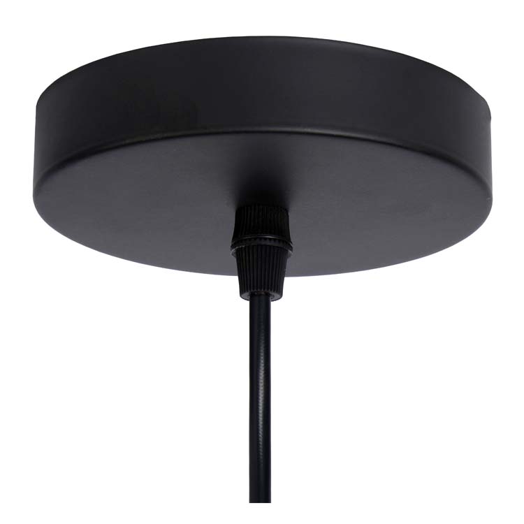 Hanglamp - Ø 22 cm - E27 - Zwart