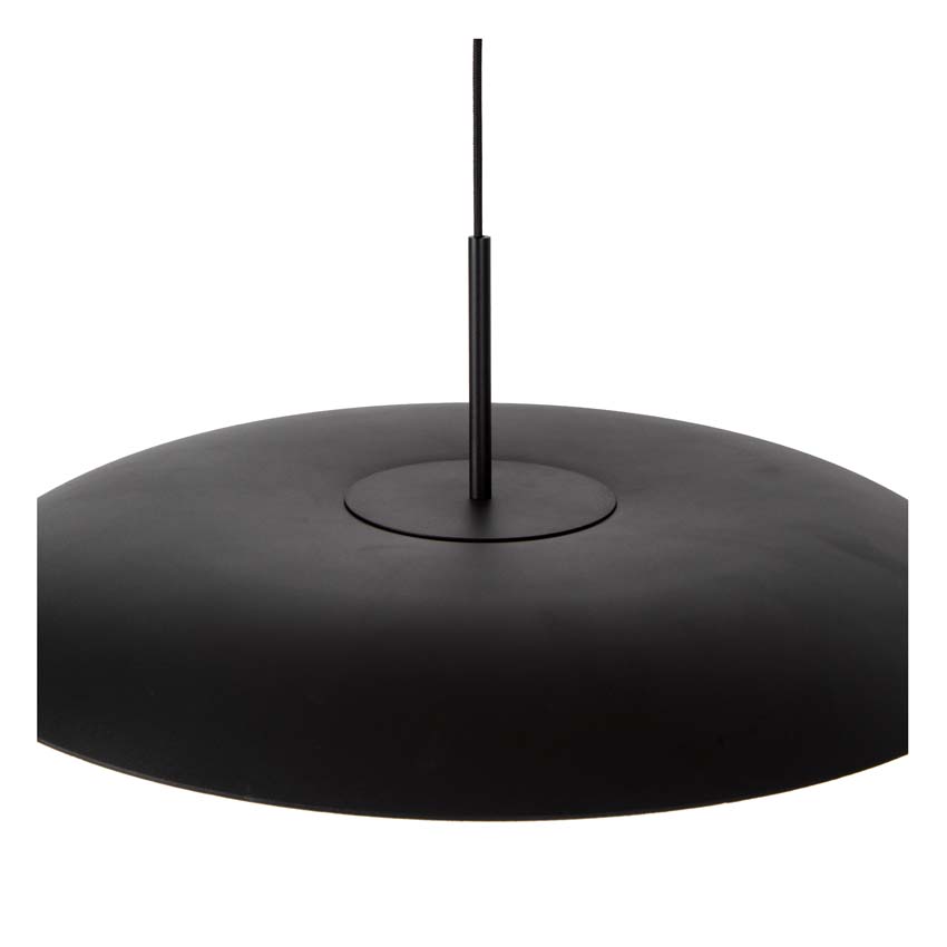 Lucide Premium KENNETH - Hanglamp - Ø 60 cm - LED Dimb. - 1x16W 2700K - Zwart