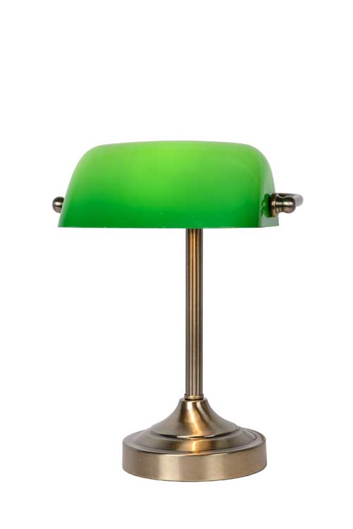 Lucide BANKER - Lampe de bureau - E14 - Bronze