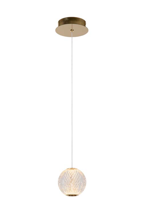 Lucide CINTRA - Suspension - Ø 14 cm - LED - 1x5,7W 2700K - Transparent