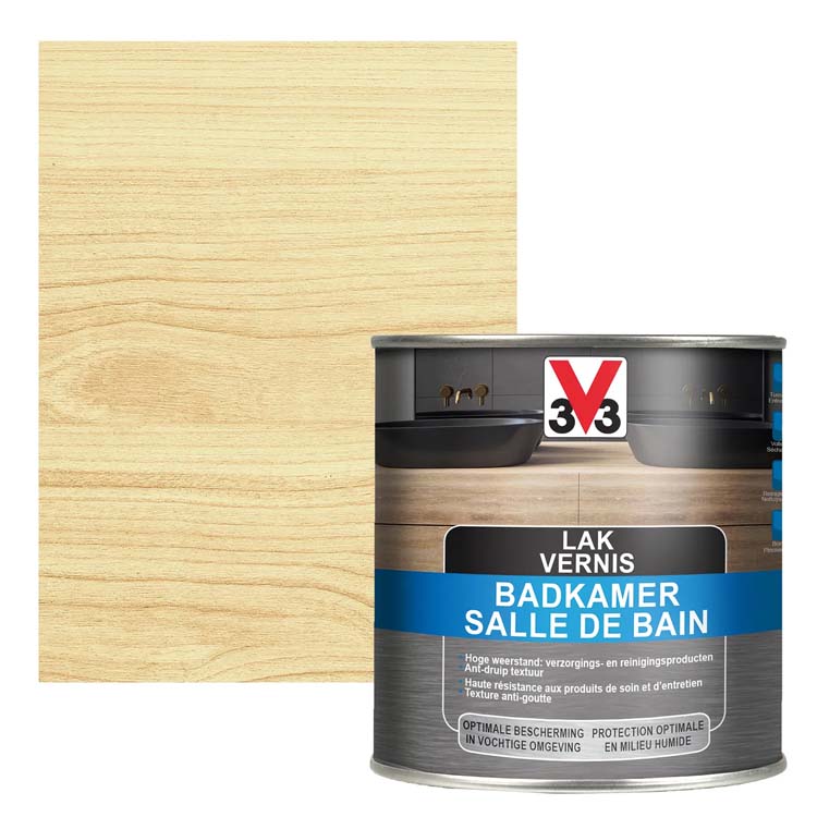 V33 vernis salle de bain incolore 0,5l