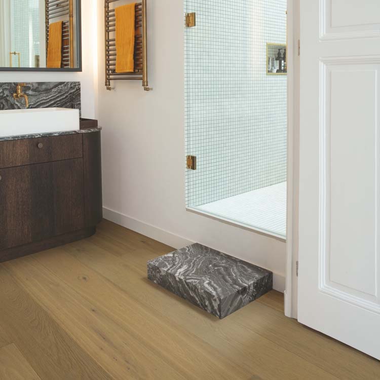 Échantillon Quick-Step parquet cascada Chêne cappuccino blanc extra mat