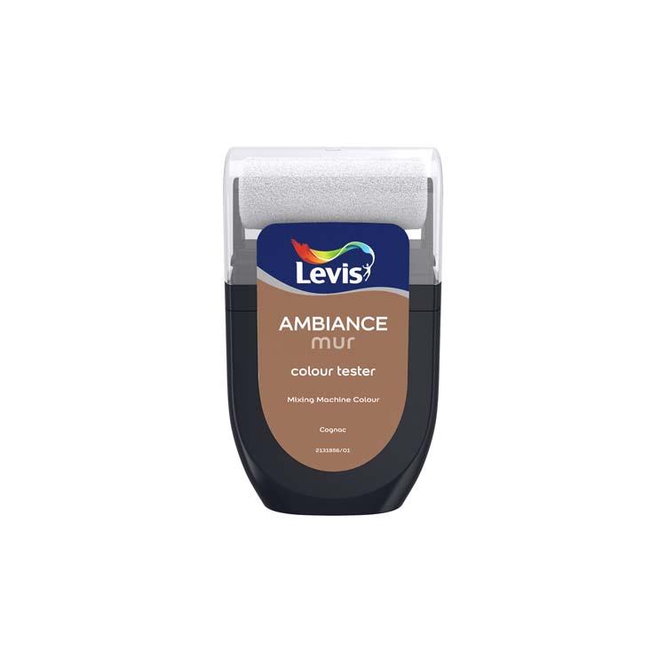 Levis verf Ambiance mur mat tester 30ml cognac