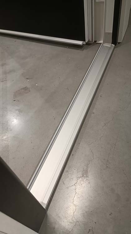 Buitendeur pvc met alu afwerking Varno zwart B980 X H2180 mm L