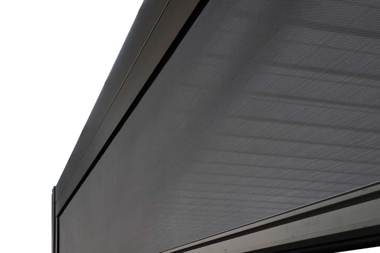 Screen anthracite pour pergola Solimar B400xH250cm