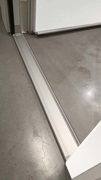 Buitendeur pvc met alu afwerking Varno wit B980 X H2180 mm R