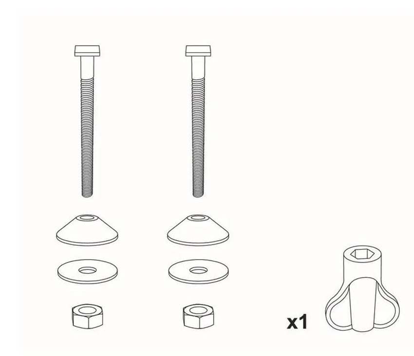 Kit de fixation pour WC