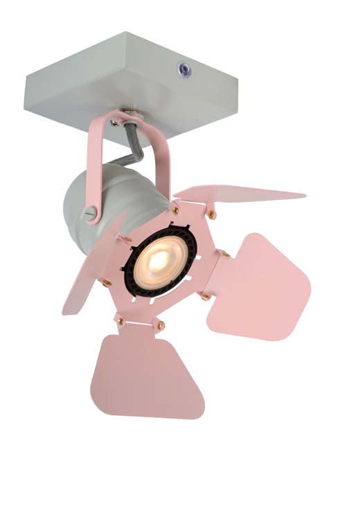 Lucide PICTO - Spot plafond Chambres d'enfant - 1xGU10 - Rose