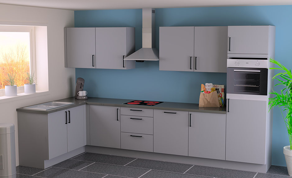 Blokkeuken 16B Premium 3650x1650mm