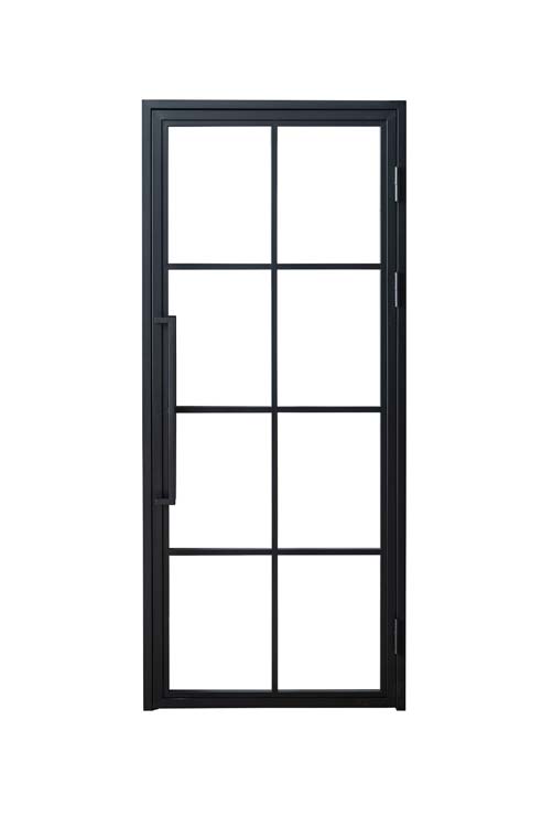 Stalen binnendeur enkel 8W glas Tara links maatwerk