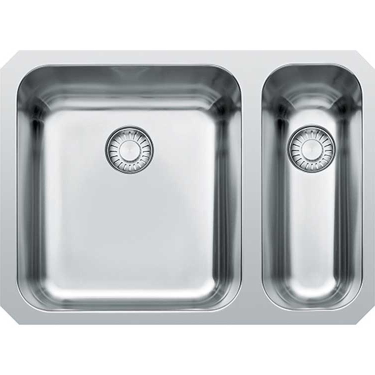 Franke onderbouwspoelbak Largo 1+1/2 575x420mm Links Inox