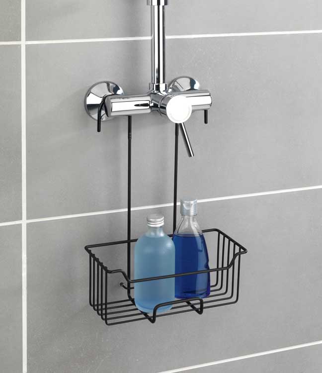 Etagère de douche Milo 25x36x14cm noir