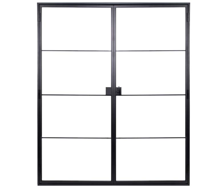 Porte intérieure Fer Forgé 4W doubl.Black Glamour G sur mesure