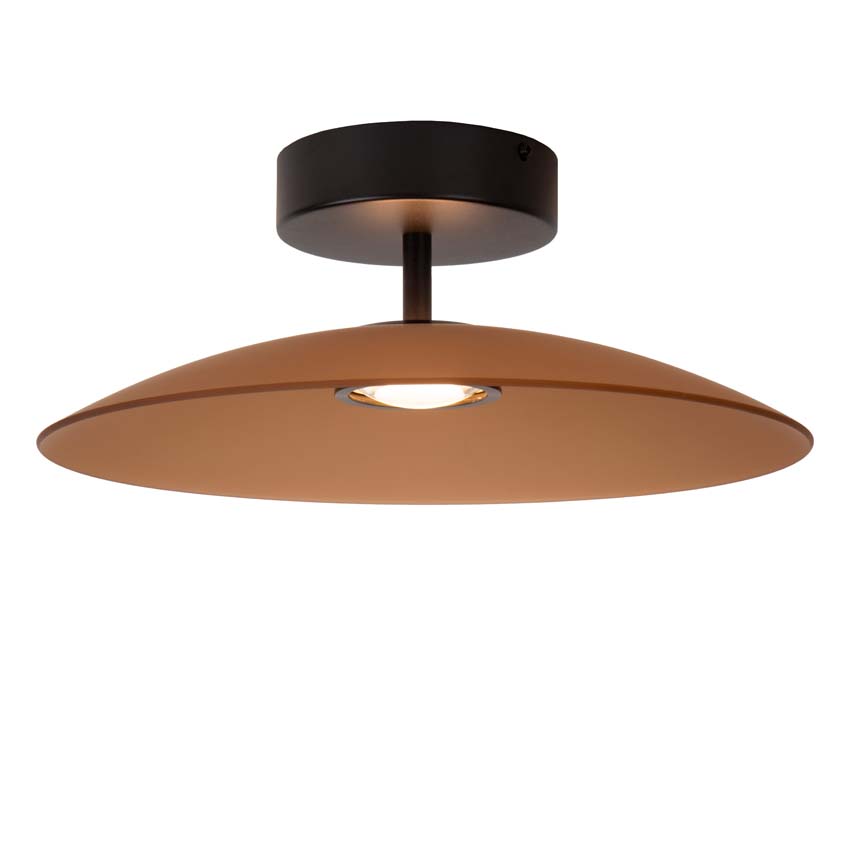 Lucide Premium MENGA - Plafonnière - Ø 40 cm - LED Dimb. - 1x11W 2700K - Amber