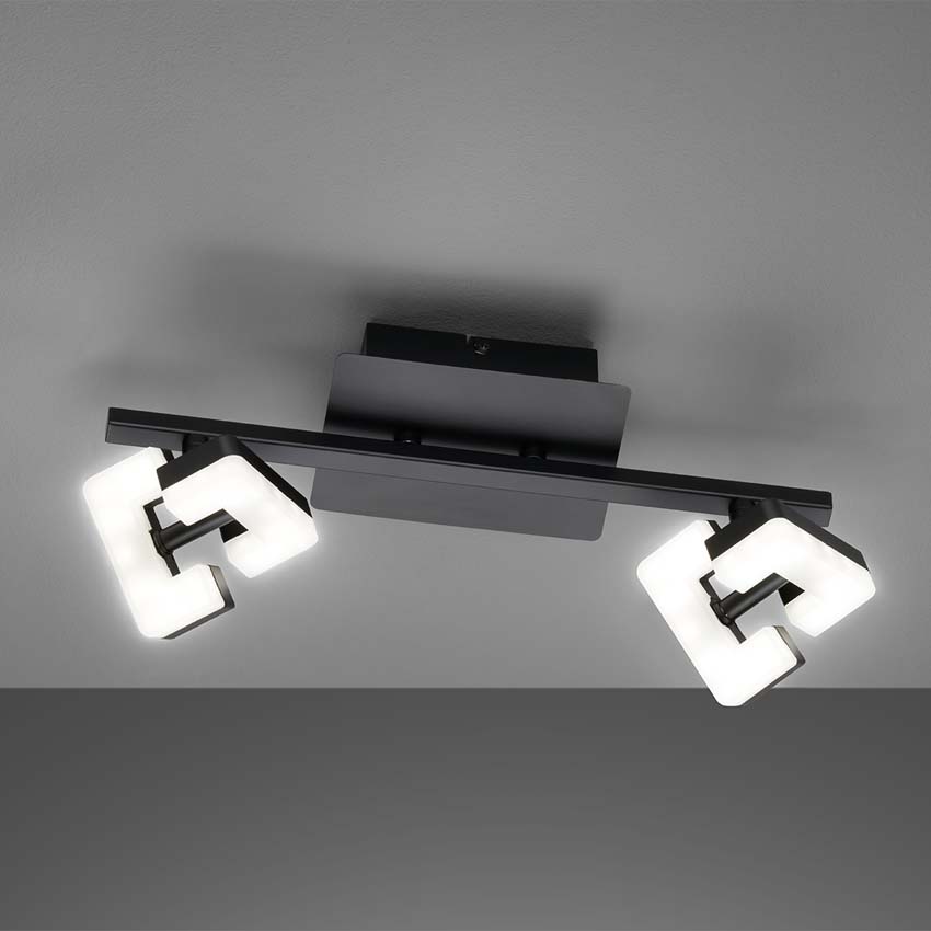 Plafonnier Yar LED 2x4.5W 3000K L34cm noir