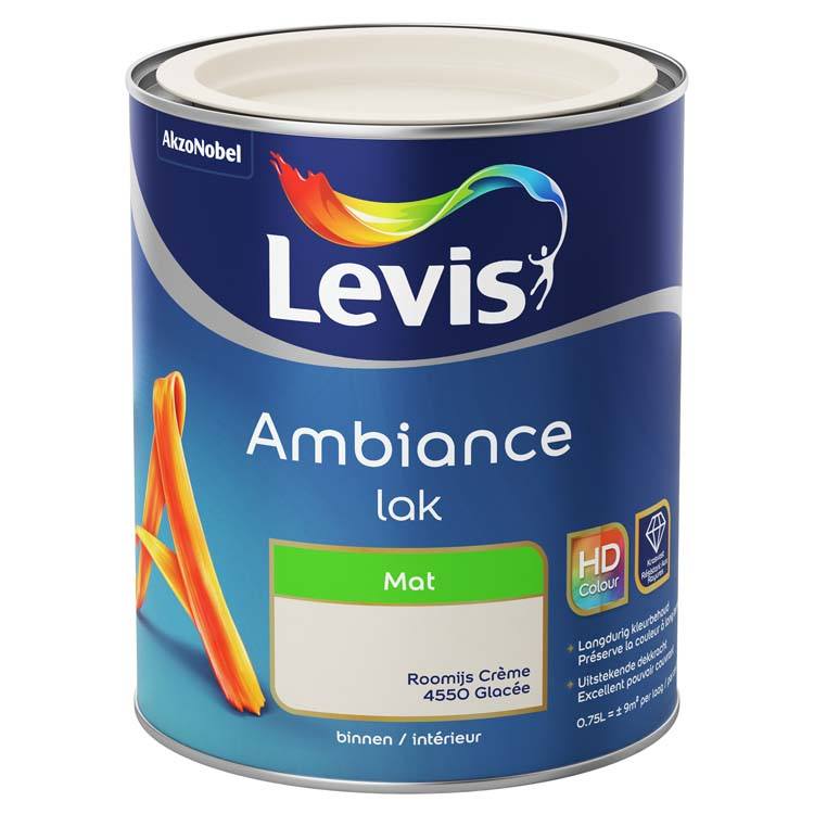 Levis peinture Ambiance lak mat 750ml crème glacée