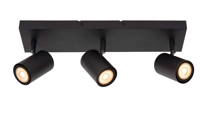 Lucide AMIGO - Spot plafond - 3xGU10 - Noir