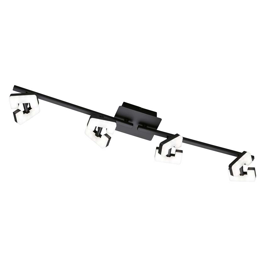 Plafonnier Yar LED 4x4.5cm 3000K L78cm noir