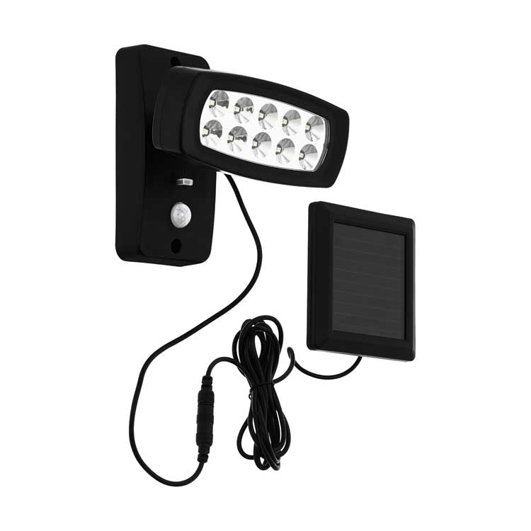 Eglo PALIZZI - Lampe murale avec SOLAR-LED - 2W - Noir