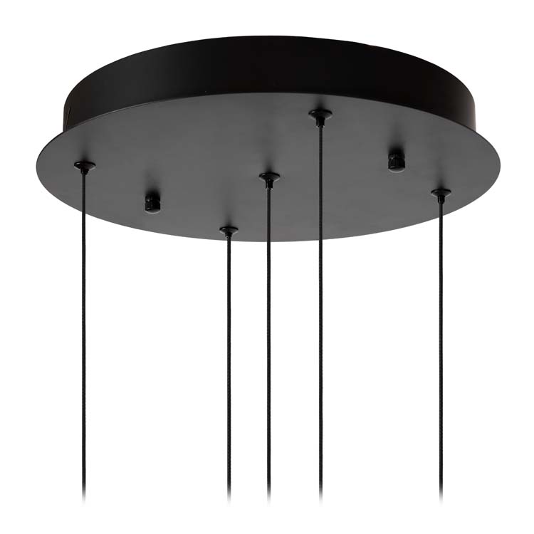 Lucide SENTUBAL - Suspension - Ø 35 cm - LED Dim. - 5x5,2W 2700K - Noir